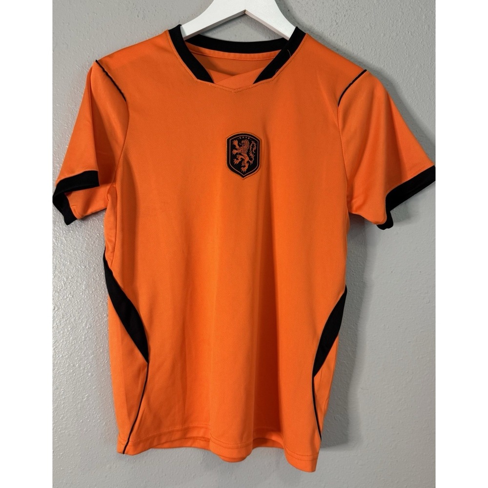 Orange Netherlands KNVB Soccer Jersey Football Shirt Size 30 Youth